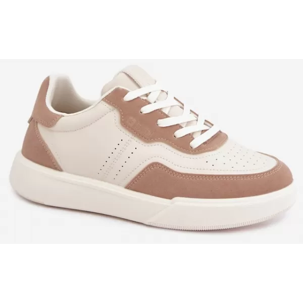  Дамски кецове BIG STAR SHOES UU274275 БЯЛО/БЕЖОВО 