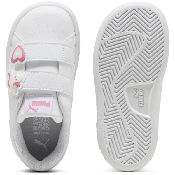  Детски кецове PUMA SMASH 3.0 BADGES V INF 397287-07 ПУМА БЯЛА/МАГИЧЕСКА РОЗА 