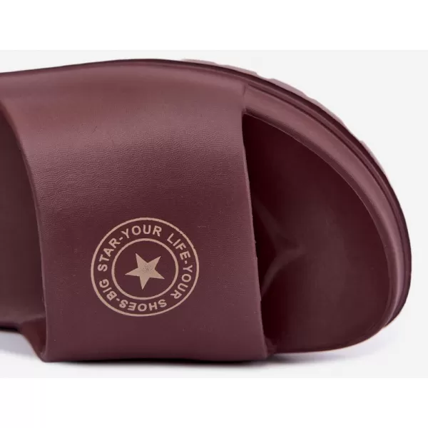  Дамски чехли BIG STAR SHOES UU274075 НЮАНСИ НА КАФЯВО И БЕЖОВО 