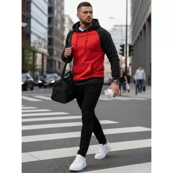  Мъжки суичър DSTREET BX5491 ЧЕРВЕНО 