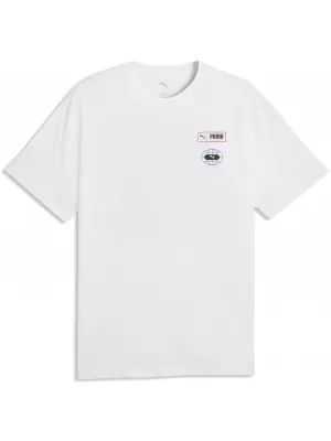 Мъжка тениска PUMA GRAPHICS RELAXED STACKED TEE 69436802 БЯЛА ПУМА