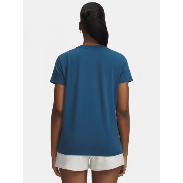  Дамска тениска UNDER ARMOUR RIVAL CORE SS 1383648-498 СИНЬО 