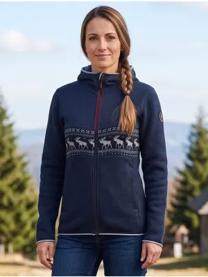 Дамски топъл пуловер ALPINE PRO NORESA ЛУНЕН ОКЕАНСКИ ВАРИАНТ PA
