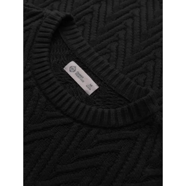  Мъжки пуловер OMBRE OM-SWSW-0190 ЧЕРЕН 
