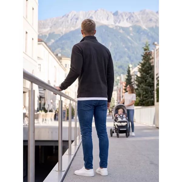  Мъжки поларен суичър ALTISPORT ALM002852 ЧЕРНО И СРЕБРИСТО 