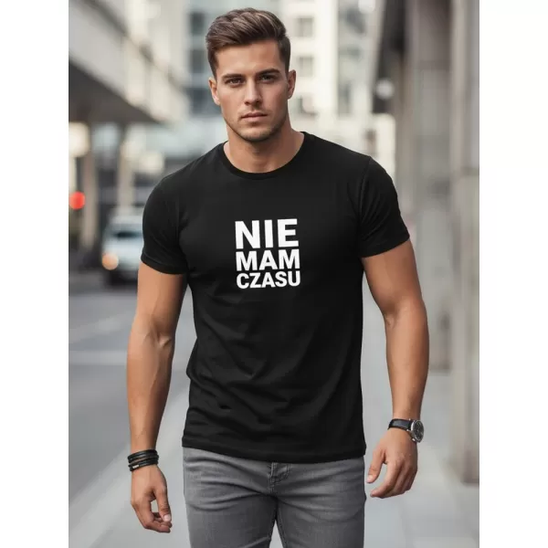  Мъжка тениска DSTREET NX0114R-BK ЧЕРЕН 