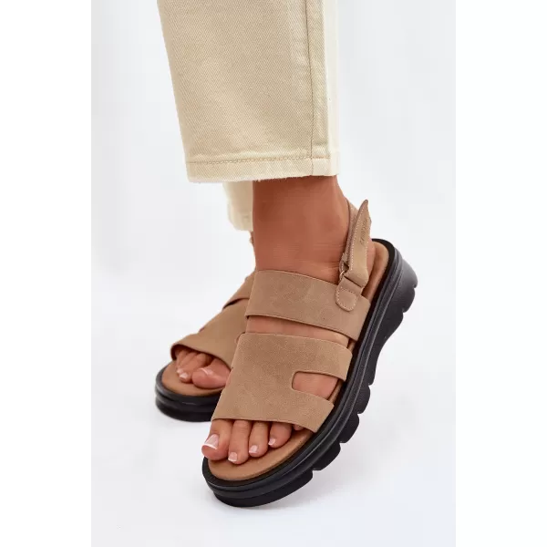  Дамски сандали BIG STAR SHOES TT274482 БЕЖОВО 