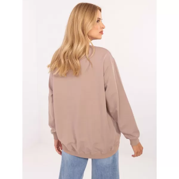  Дамски суичър BASIC FEEL GOOD RV-BL-5185.79P ТЪМНО БЕЖОВО 