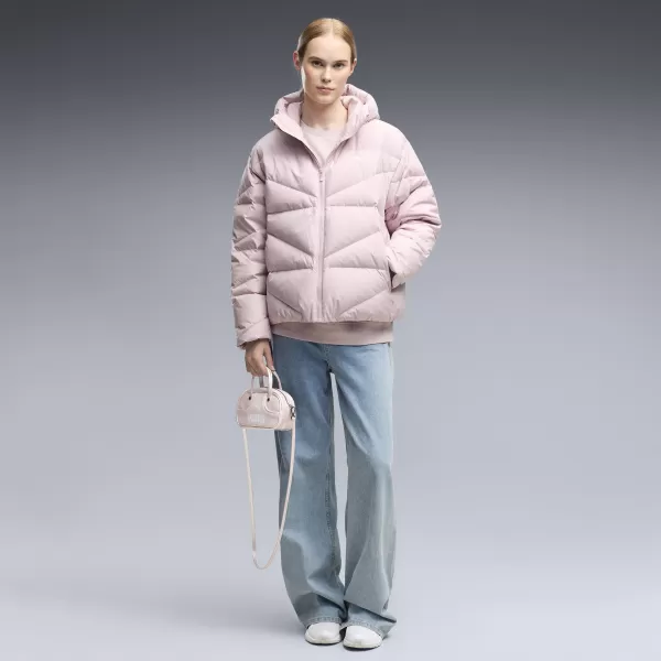  Дамско палто PUMA HOODED DOWN PUFFER JACKET W 69458049 МЪГЛИВО РОЗОВО 