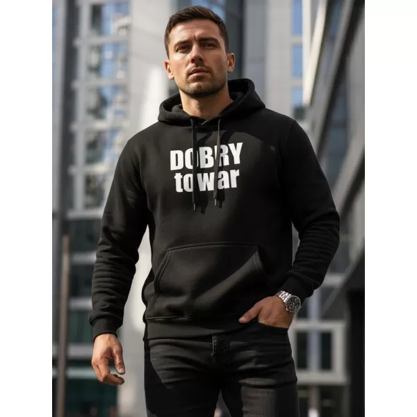  Мъжки суичър DSTREET NX0018B-BK ЧЕРЕН 