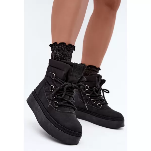  Дамски снежни човеци BIG STAR SHOES UU274189 ЧЕРЕН 