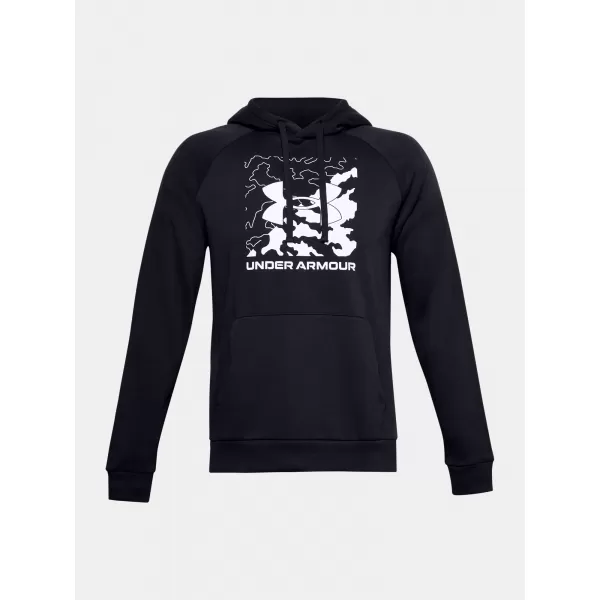  Мъжки суичър UNDER ARMOUR RIVAL FLEECE BOX LOGO HD 1357095-001 ЧЕРЕН 