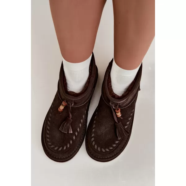  Дамски обувки BIG STAR SHOES UU274678 КАФЯВО/БЕЖОВО 