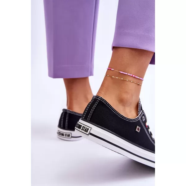  Дамски кецове BIG STAR SHOES T274023 ЧЕРЕН 