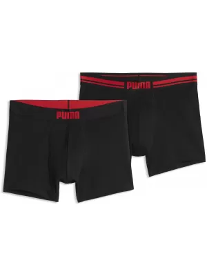Мъжки боксерки PUMA MEN EVERYDAY PLACED LOGO BOXER 2P 93847618 ЧЕРВЕНА КОМБИНАЦИЯ