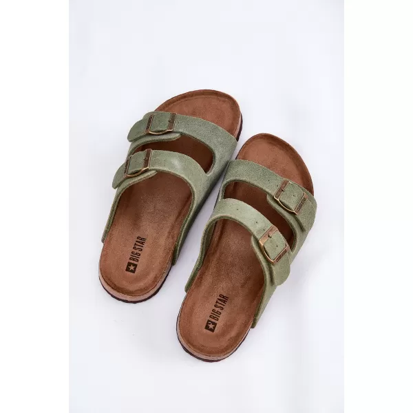  Дамски чехли BIG STAR SHOES RR274A393 ЗЕЛЕНО 