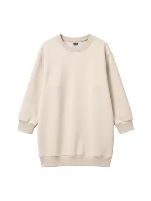 Суичър рокля за момиче URBAN CLASSICS UCK8565-02903 БЯЛ ПЯСЪК