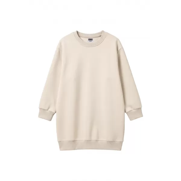  Суичър рокля за момиче URBAN CLASSICS UCK8565-02903 БЯЛ ПЯСЪК 