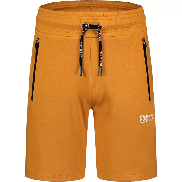  Мъжки памучни шорти NORDBLANC RELAXEDFIT NBSPM8254 КЕХЛИБАР 