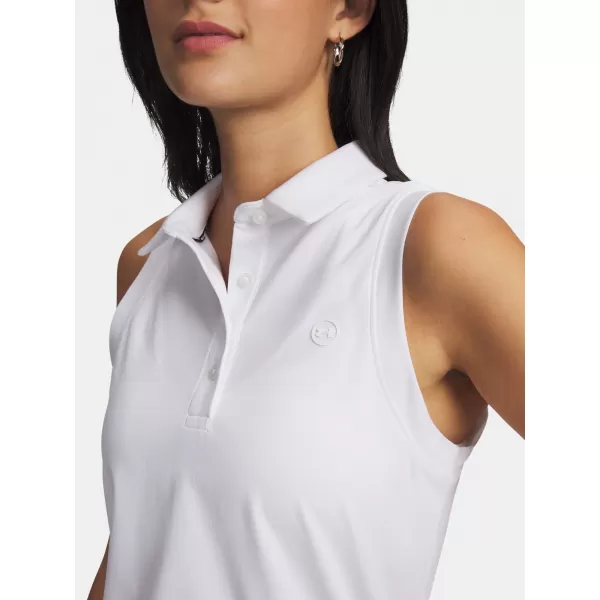  Дамски потник UNDER ARMOUR UA ARMOURDRY SL POLO 6009804-100 БЯЛО 