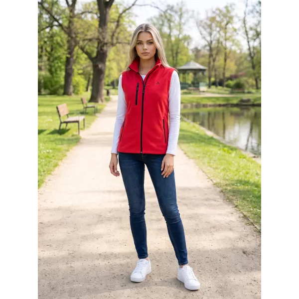  Дамска поларена жилетка ALTISPORT ALW002525 ЧЕРВЕНО 