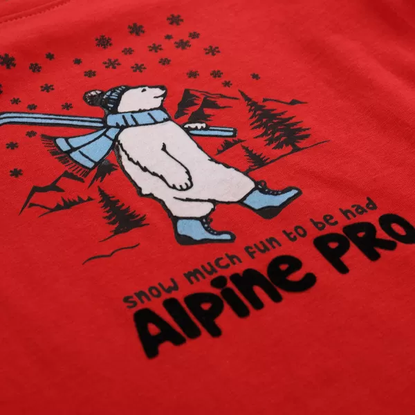  Детска тениска ALPINE PRO ECCO 2 БАРБАДОСКА ЧЕРЕША ВАРИАНТ PA 