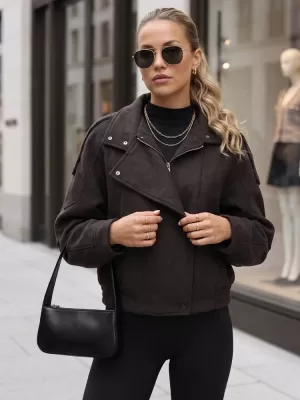 Дамско яке DSTREET TY6034 КАФЯВО