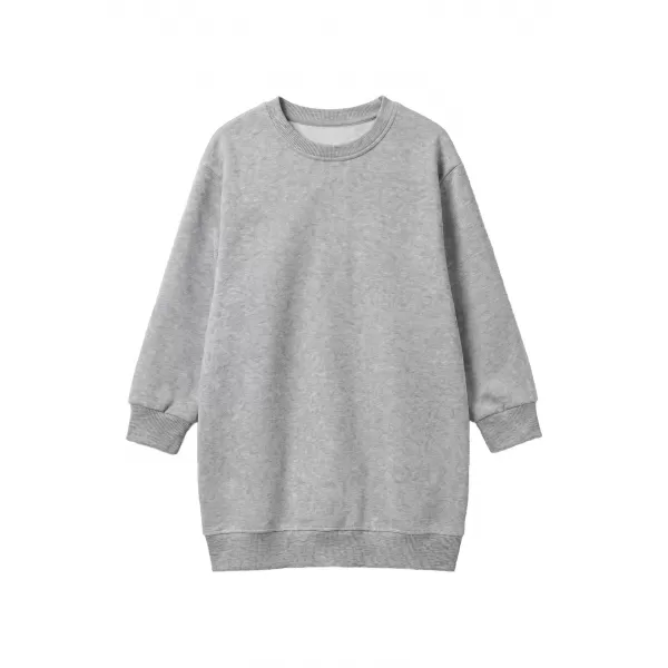  Суичър рокля за момиче URBAN CLASSICS UCK8565-03061 ХЕДЪР СИВО 