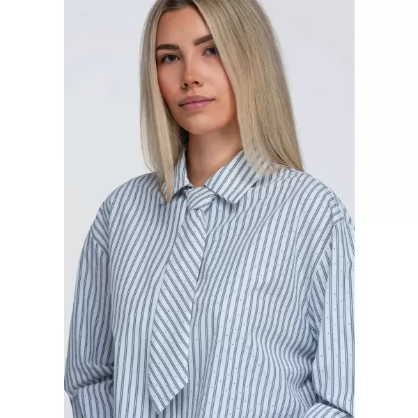  Дамска риза OMBRE OW-SH-E0069 СИВО 