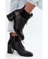 Дамски боти до глезена VINCEZA 58670 ЧЕРЕН