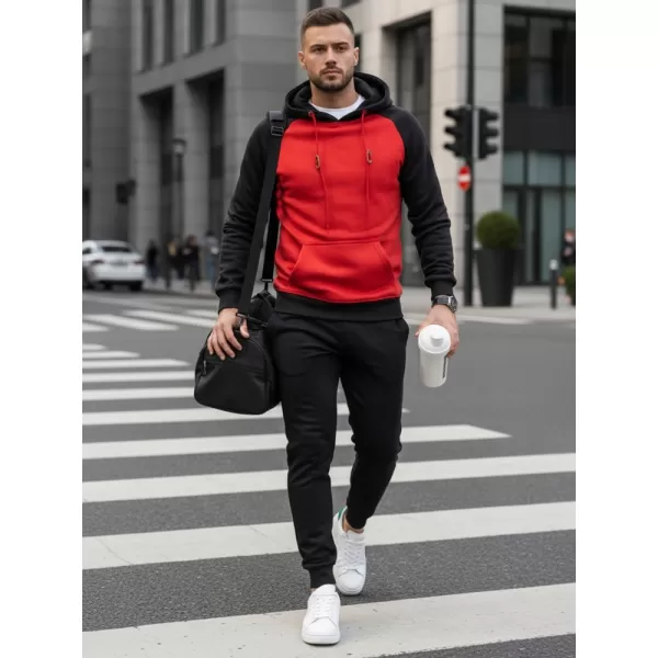  Мъжки суичър DSTREET BX5491 ЧЕРВЕНО 
