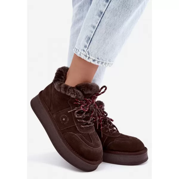  Дамски снежни човеци BIG STAR SHOES UU274312 ШОКОЛАД 