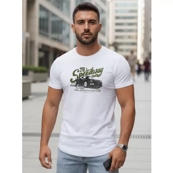  Мъжка тениска DSTREET NX5089R БЯЛО 