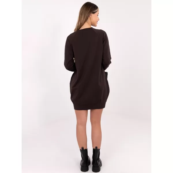  Рокля BASIC FEEL GOOD RV-TU-5184.93P ТЪМНО КАФЯВО 