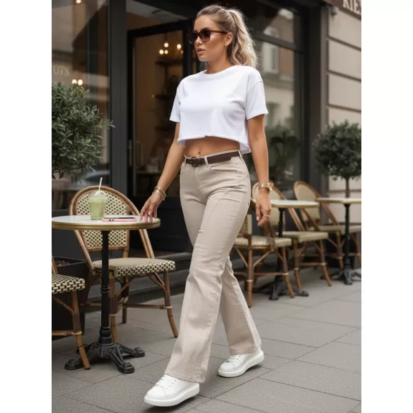  Дамски панталон DSTREET UY3059 ЕКРЮ 