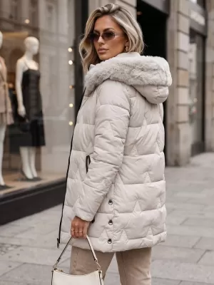 Дамско яке DSTREET TY5737 БЕЖОВО
