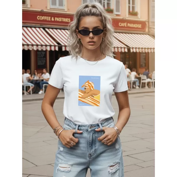 Дамска тениска DSTREET NX8025RY-WH БЯЛО 
