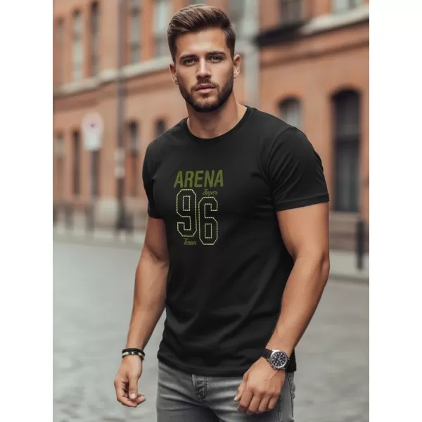  Мъжка тениска DSTREET NX0146R-BK ЧЕРЕН 