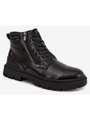 Мъжки боти до глезена BIG STAR SHOES UU174242 ЧЕРЕН