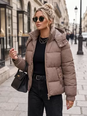 Дамско яке DSTREET TY5748 БЕЖОВО