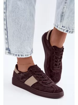 Дамски кецове BIG STAR SHOES UU274438 КАФЯВИ/БЕЖОВИ СЕНКИ