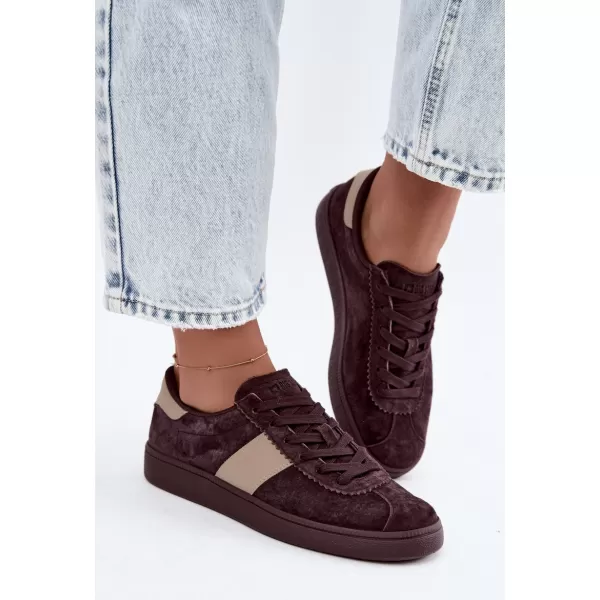  Дамски кецове BIG STAR SHOES UU274438 КАФЯВИ/БЕЖОВИ СЕНКИ 