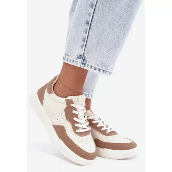  Дамски кецове BIG STAR SHOES UU274275 БЯЛО/БЕЖОВО 