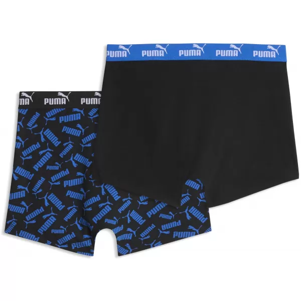  Мъжки боксерки PUMA MEN ELEMENTS SCATTERED PRINT BOXERS 94780202 СИНЬО/ЧЕРНО 