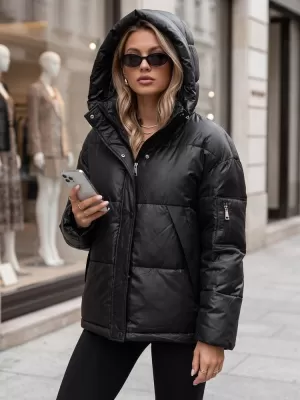 Дамско яке DSTREET TY5966 ЧЕРЕН
