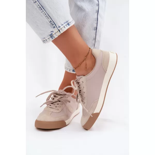  Дамски кецове BIG STAR SHOES UU274001 БЕЖОВО 
