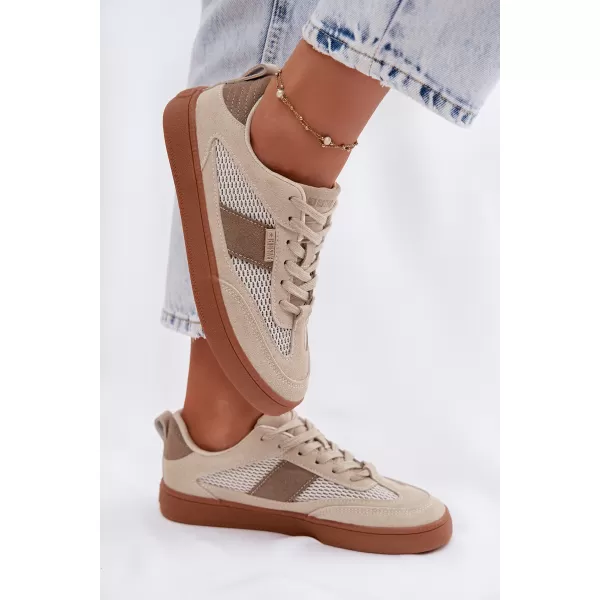  Дамски кецове BIG STAR SHOES TT274759 БЕЖОВО 