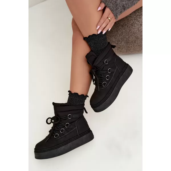  Дамски снежни човеци BIG STAR SHOES UU274189 ЧЕРЕН 