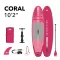 Дъска за гребане AQUA MARINA CORAL 10'2'' МАЛИНА