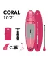 Дъска за гребане AQUA MARINA CORAL 10'2'' МАЛИНА